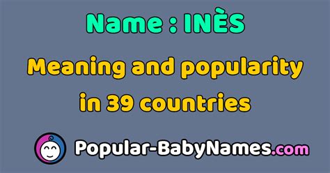 Meaning, origin and history of the name Inès.